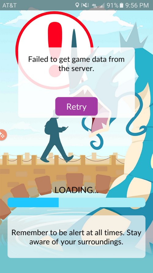 Failed to get game data from the server